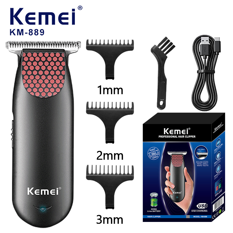 Mens Grooming Kit Bag - Kemei 889 전문 포켓 무선 머리