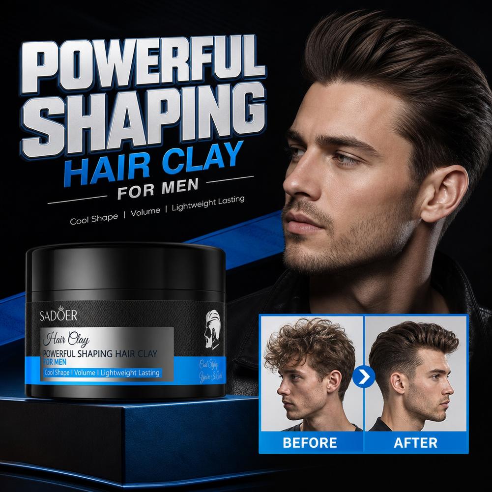 Men'S Grooming And Style - 매트 헤어 스타일링 클레이 강력 고정