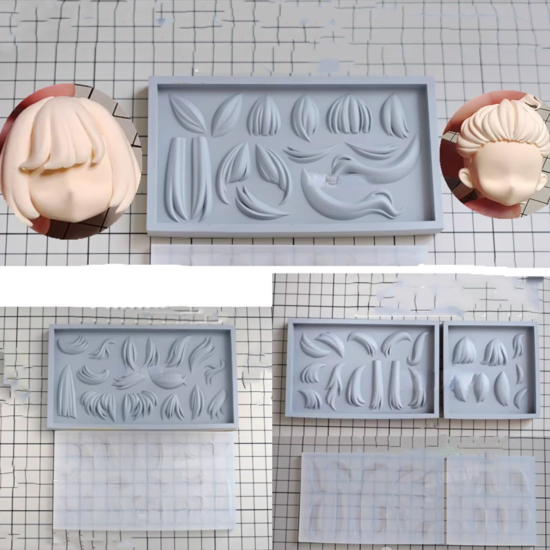 Pomade Hair Clay - 헤어 실리콘 몰드, 3.5cm 얼굴 장식