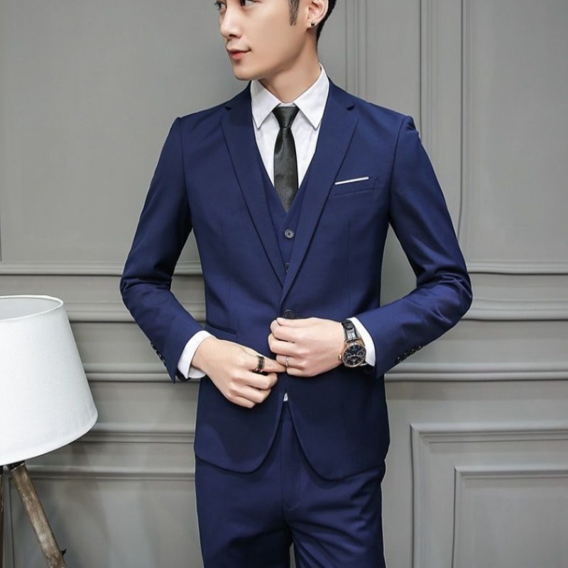 남성 정장 3피스 세트 슬림핏 한국 스타일 베스트맨 신 - Men'S Grooming And Style 리뷰 및 가격