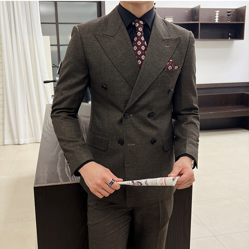 남성용 빈티지 럭셔리 더블 브레스티드 슬림핏 라펠 이브 - Men'S Grooming And Style 리뷰 및 가격