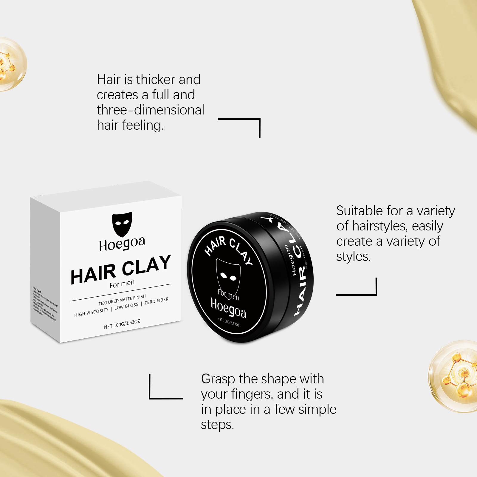 남성 헤어 클레이 100g 매트 마무리 강력 고정 스타 - Pomade Hair Clay 리뷰 및 가격
