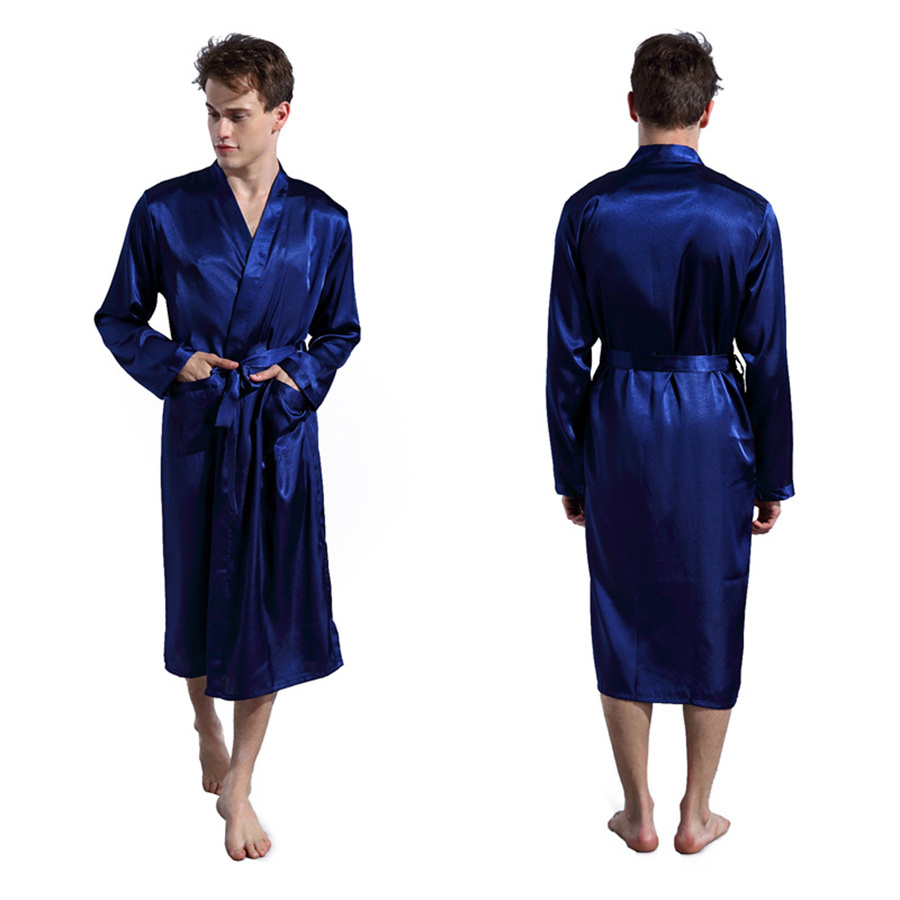 신랑 가운 에뮬레이션 실크 부드러운 목욕 가운 남성 나 - Men Grooming Home 리뷰 및 가격