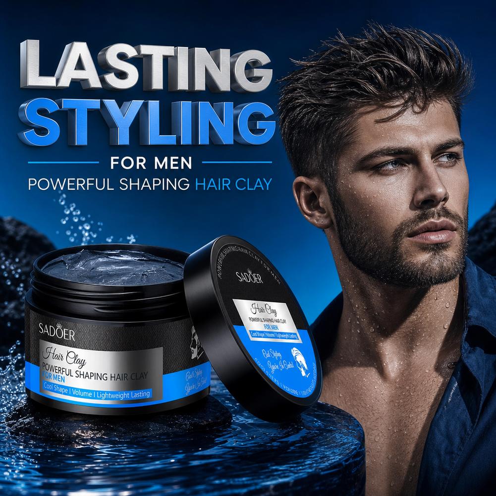 남성용 강력 스타일링 헤어 왁스, 오래 지속되는 풍성한 - Pomade Hair Clay 리뷰 및 가격