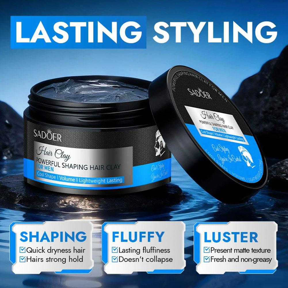 남성용 강력 스타일링 헤어 왁스, 오래 지속되는 풍성한 - Pomade Hair Clay 리뷰 및 가격